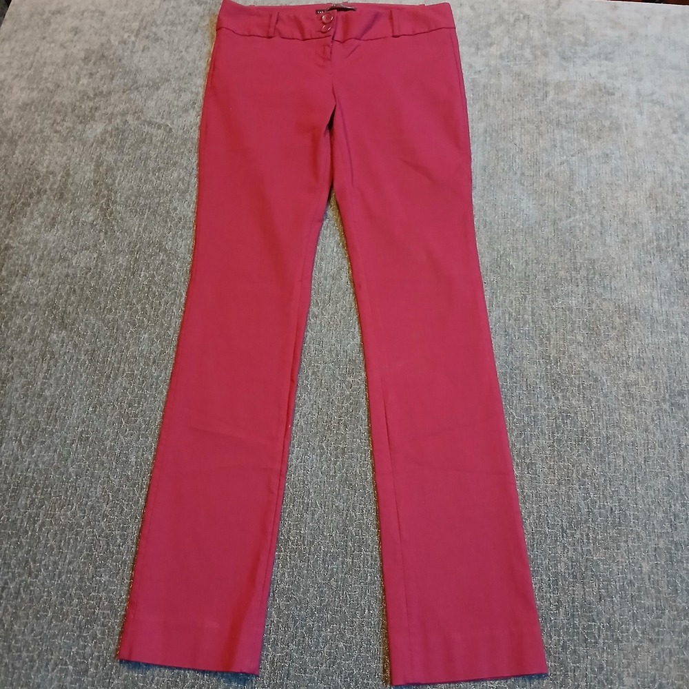 The Limited Exact Stretch Dress Pants Pink Straight Leg Trousers Womens Size 6